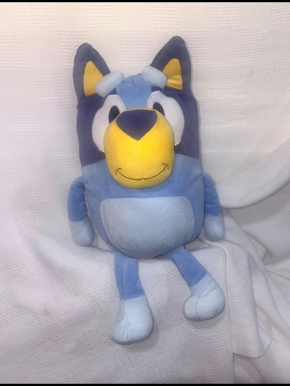 Plush Blue Character Stuffed Animal with Yellow Nose - Unbranded